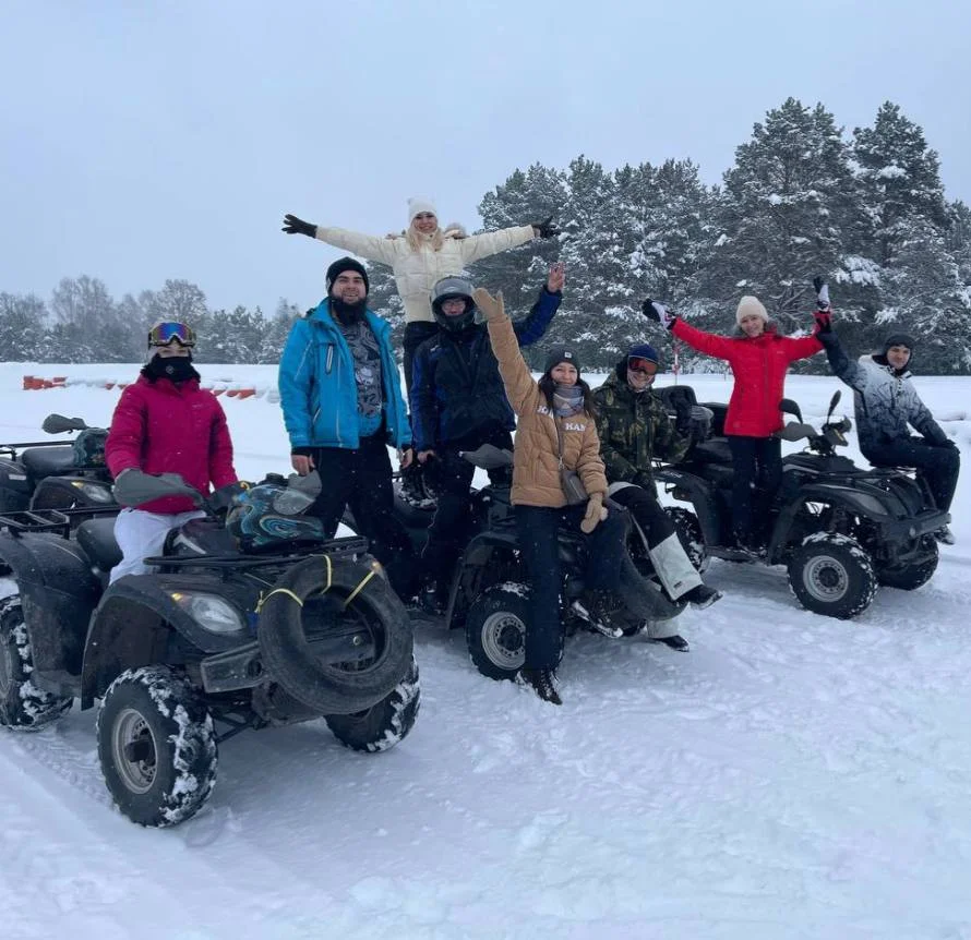 Зимнее мероприятие на квадроциклах
